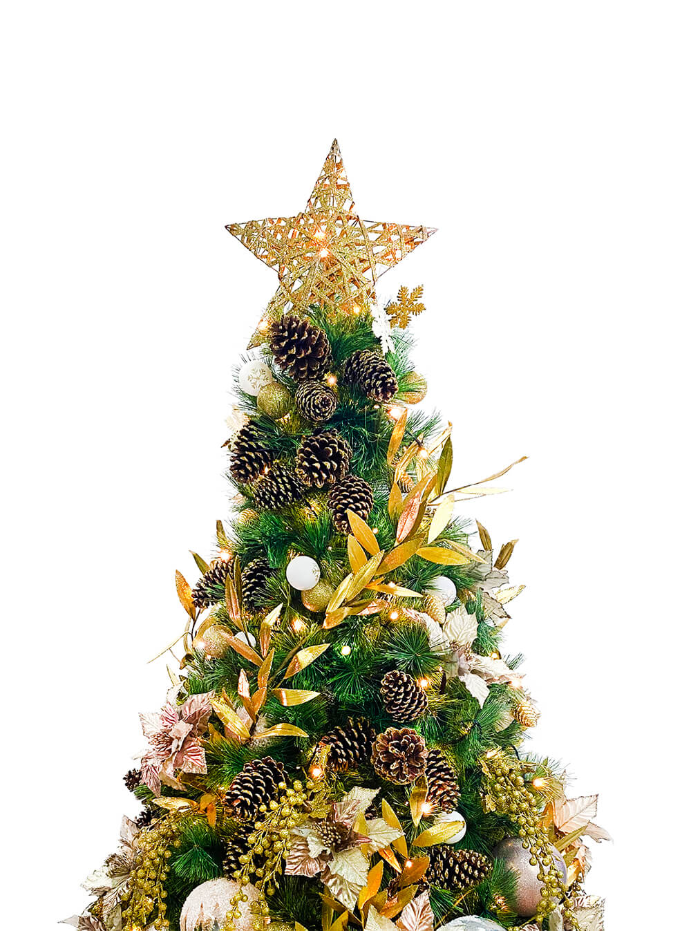 Gold & Natural Christmas Tree Set (Pollyanna)