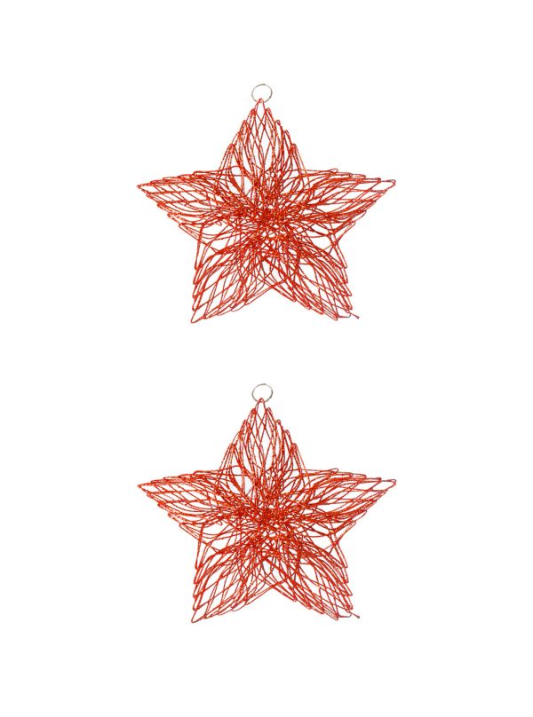 red metal hanging star