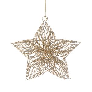 Gold Metal Hanging Star (Pollyanna)