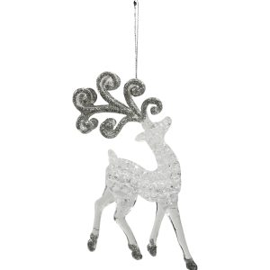 Christmas Reindeer Crystal Ornament (Pollyanna)