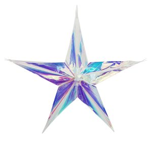 5 Point Iridescent Star (Pollyanna)