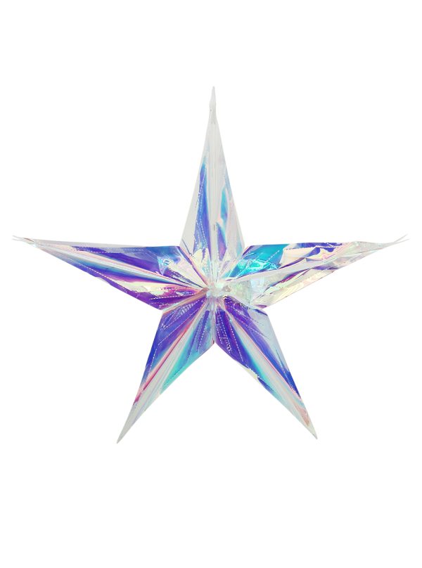 5 Point Iridescent Star (Pollyanna)