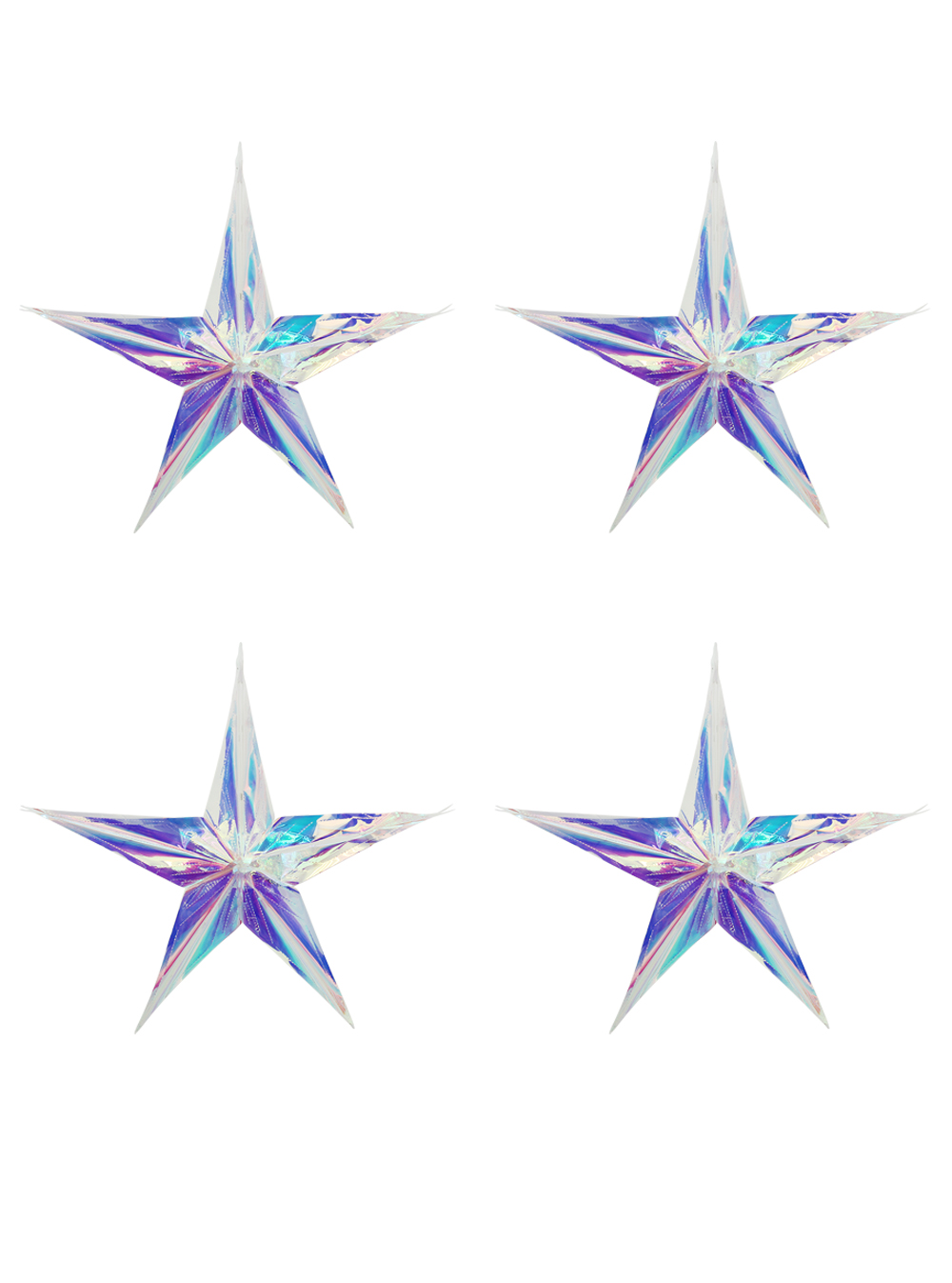 5 Point Iridescent Star (Pollyanna)
