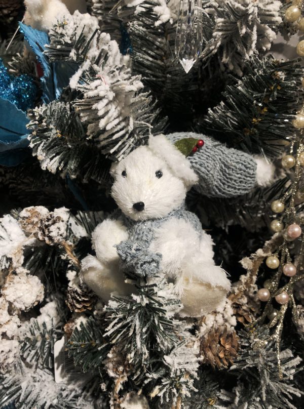 White Bear with Santa’s Hat (Pollyanna)