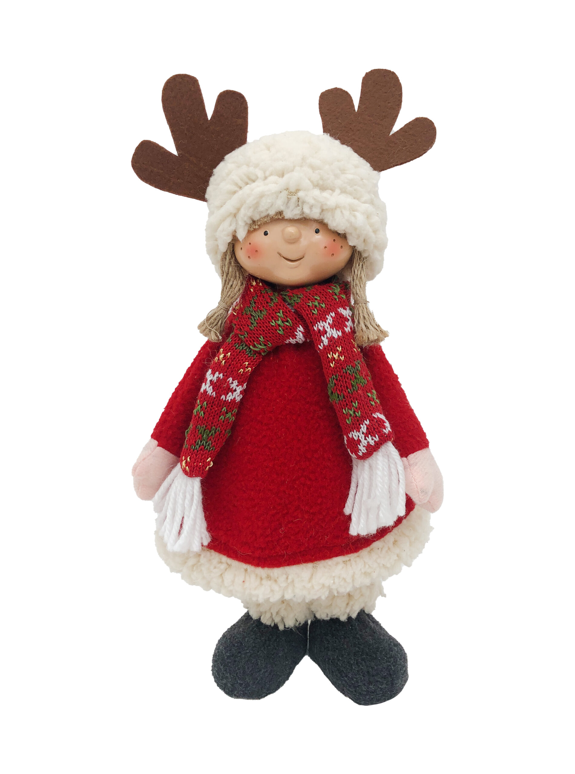 Christmas Toy Standing Girl in Red (Pollyanna)