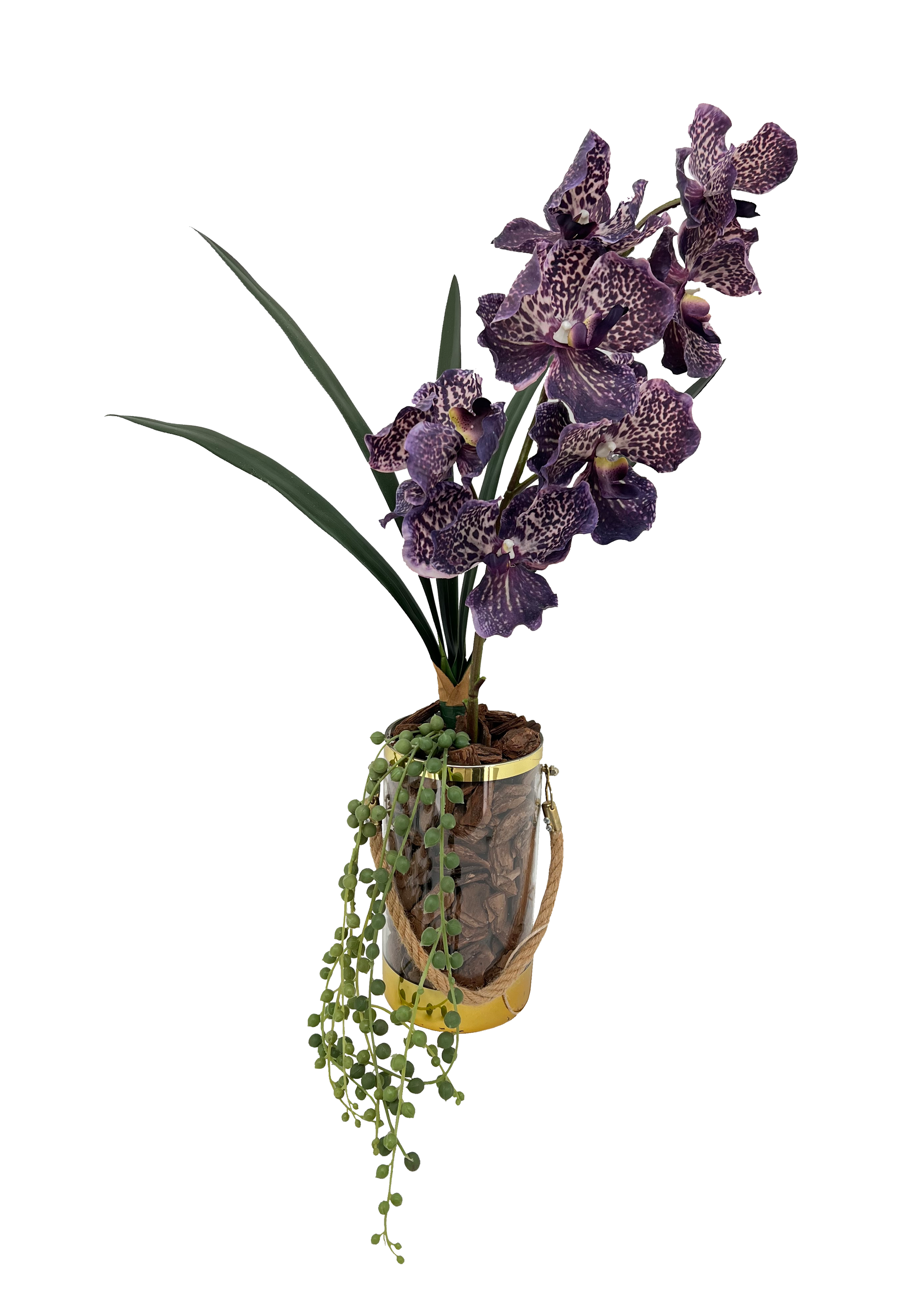 Indigo Bloom - Hanging Vase